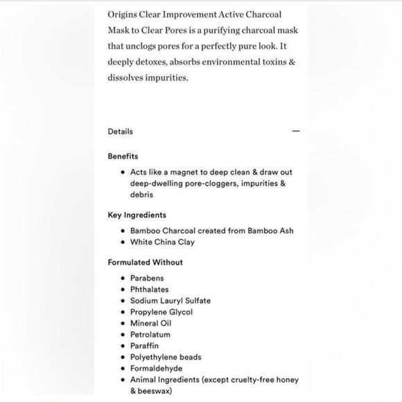 $4 🌙 Origins Clear‎ Improvement Active Charcoal Mask Pore Clearing NEW - Picture 7 of 7